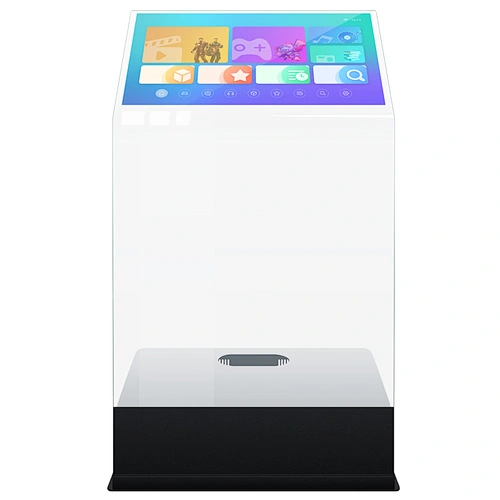 Shopping mall school Touch screen Glass info kiosk platform