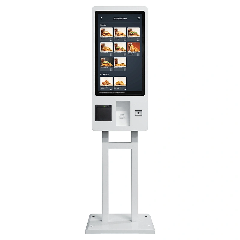 Touch screen Freestanding payment interactive self service ordering payment Kiosk