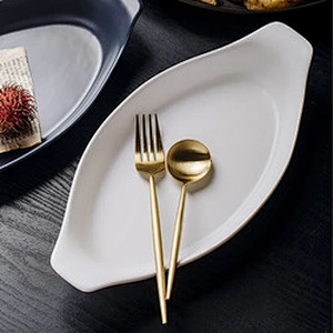 Wholesale Ceramic baking dish pans  rectangle Baking Tray Pasta Baking Tray