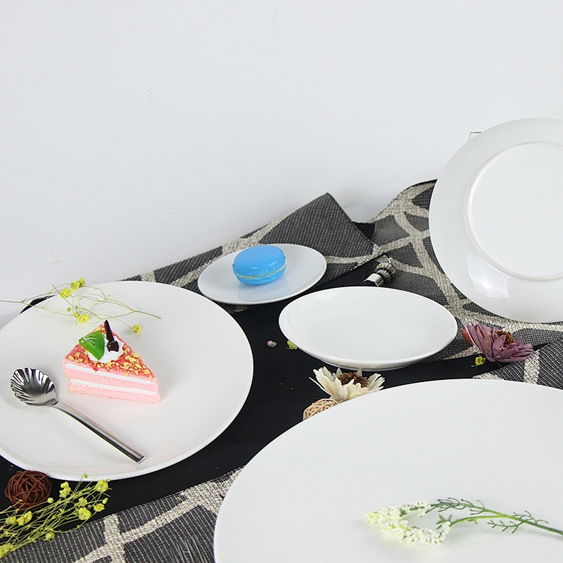 Hotel And Restaurant Plates, Dishes, Bowls By Material Of Porcelain And Fine Bone China Dinner Plate Porcelain