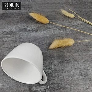 wholesale hotel&restaurant white ceramic tea cup porcelain espresso cup with saucer