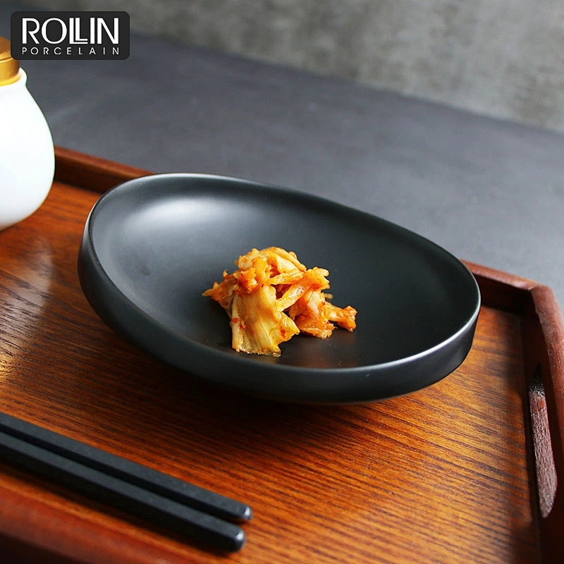 round Bowls white & black bowls ceramic dessert bowl