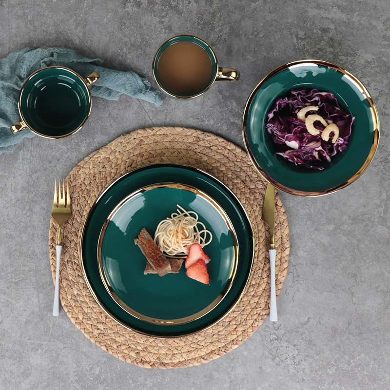Top sale restaurant porcelain ceramic plates sets dinnerware tableware plate