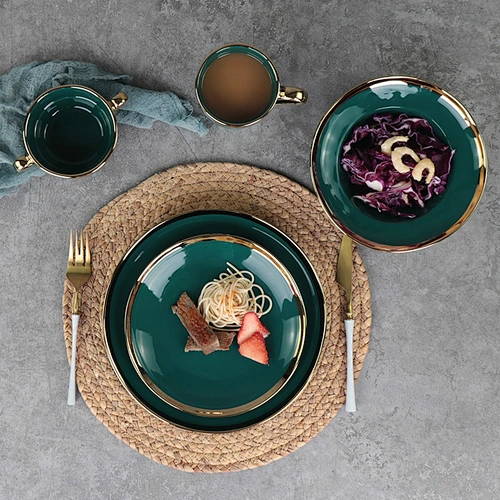 Top sale restaurant porcelain ceramic plates sets dinnerware tableware plate