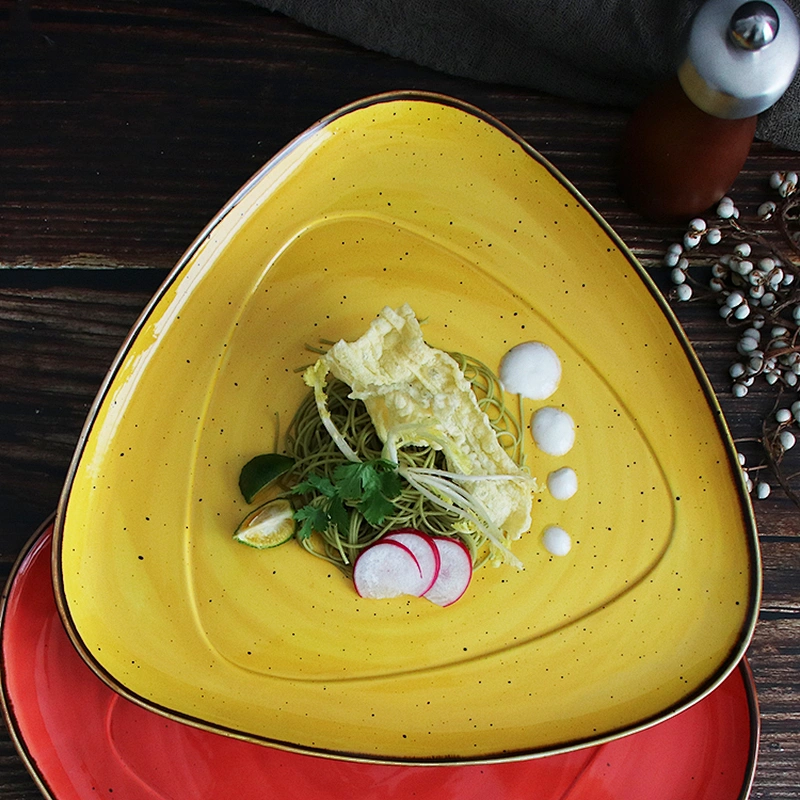 Best Selling Glazed Tableware Dishes Ceramic Restaurant Hotel Use Western Porcelain Dinner Plates