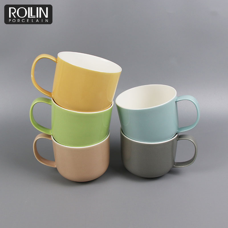 Modern Design Coffee Cup Customized Logo Colorful Cups  for Hotel & Restaurant & Shops
