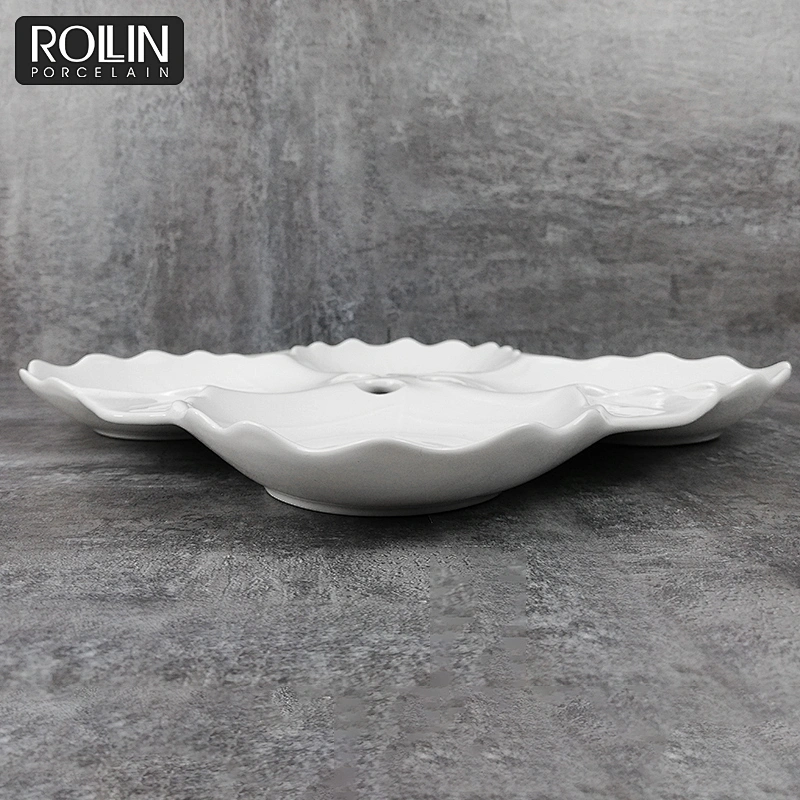 wedding banquet plates  porcelain plate divide plates 4 in 1 tray