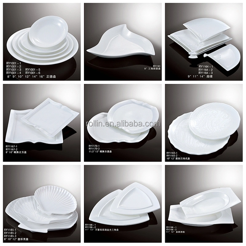 white porcelain dessert plate, bulk dinner plate, salad plate for hotels