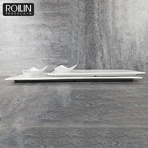 Rectangular Plate  Dishwasher Microwave Safe Tableware Sushi Plate