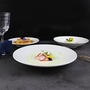 16 pcs Ceramic kitchen Dinner Dish sets Plate Rice Salad Noodles Bowl Soup Plate Set Ceramic Dinnerware dinner sets
