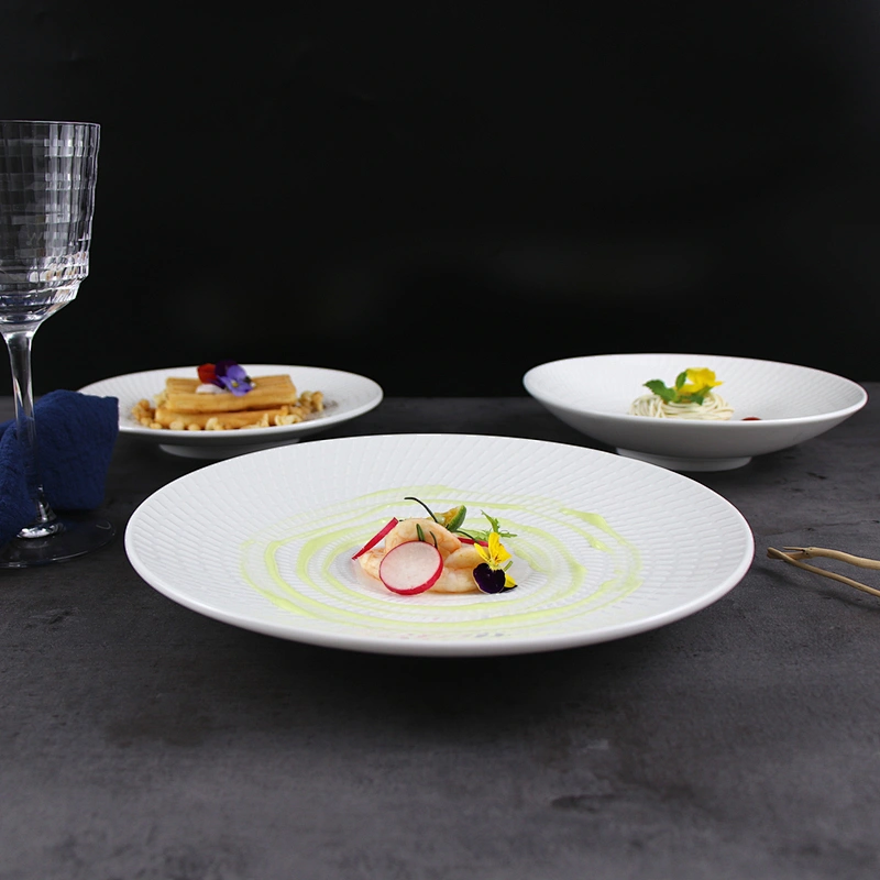 16 pcs Ceramic kitchen Dinner Dish sets Plate Rice Salad Noodles Bowl Soup Plate Set Ceramic Dinnerware dinner sets
