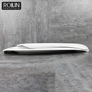 modern restaurant plates bone china dinner sets plates Ceramic serving tray