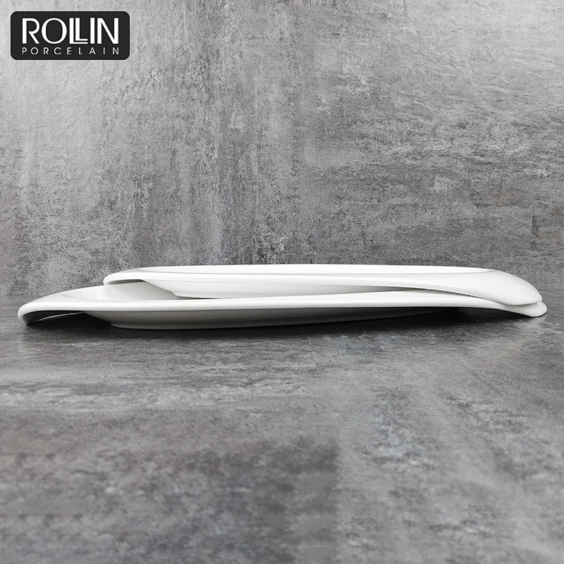 modern restaurant plates bone china dinner sets plates Ceramic serving tray