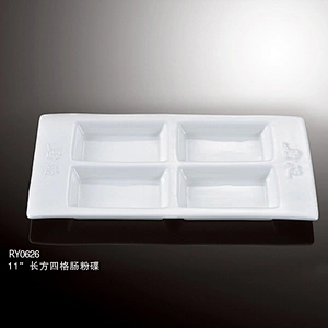 Fashion new design  buffet plate Porcelain divided plates for Buffet