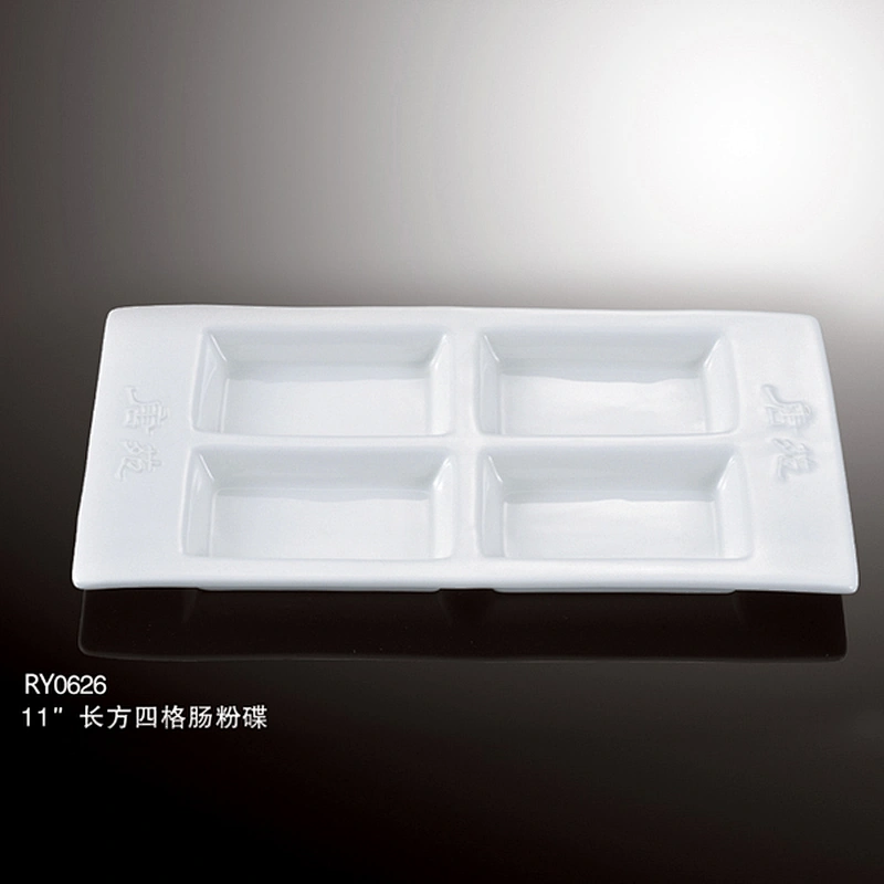 Fashion new design  buffet plate Porcelain divided plates for Buffet