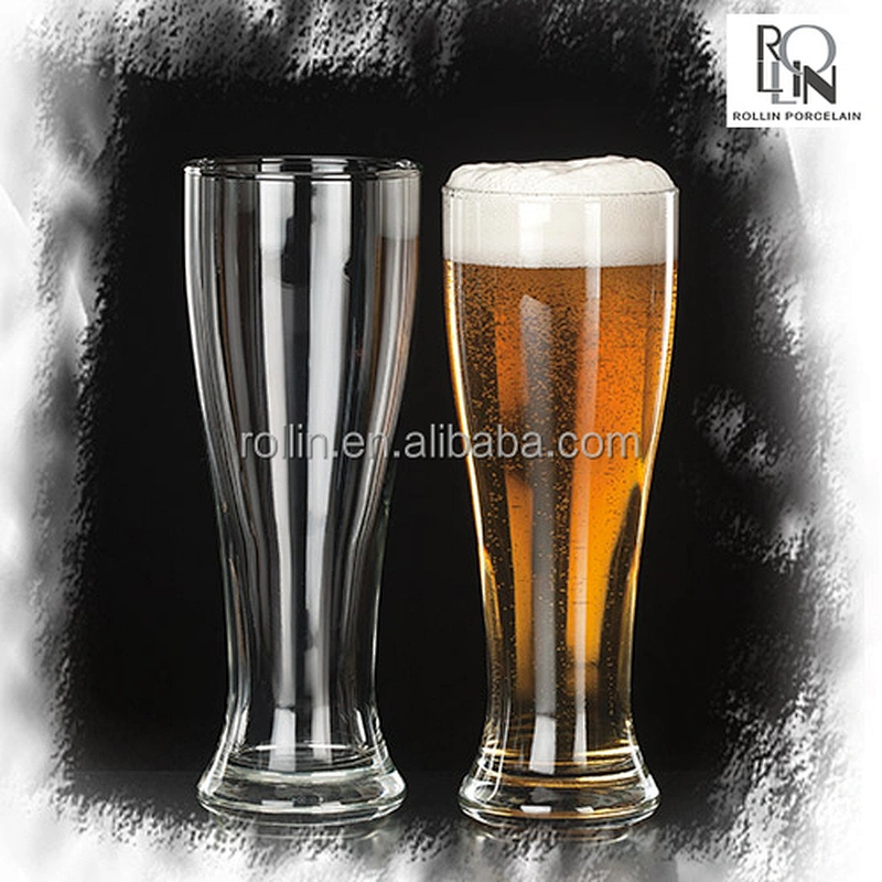 High quality 355ml, 414ml, 473ml, 600ml custom glass beer cup glass mug for beer