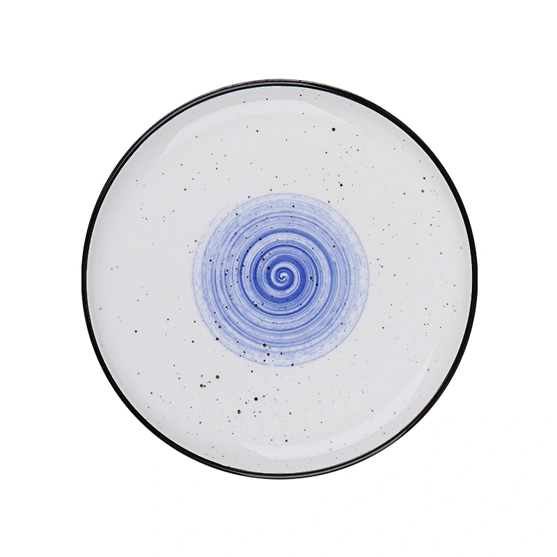New Design Solid Color Spotted Tablewares Party Supplies Porcelain Charger Ceramic Plates