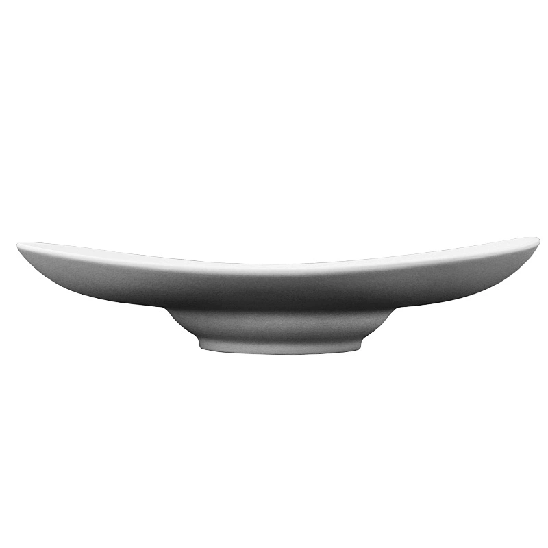 High temperature matte black white ceramic porcelain dinner plates soup plate dishes for tableware