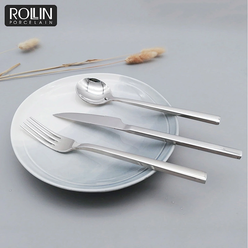 Narrow Table Knife Fork and Spoon Cutlery for Hotel and Restaurant