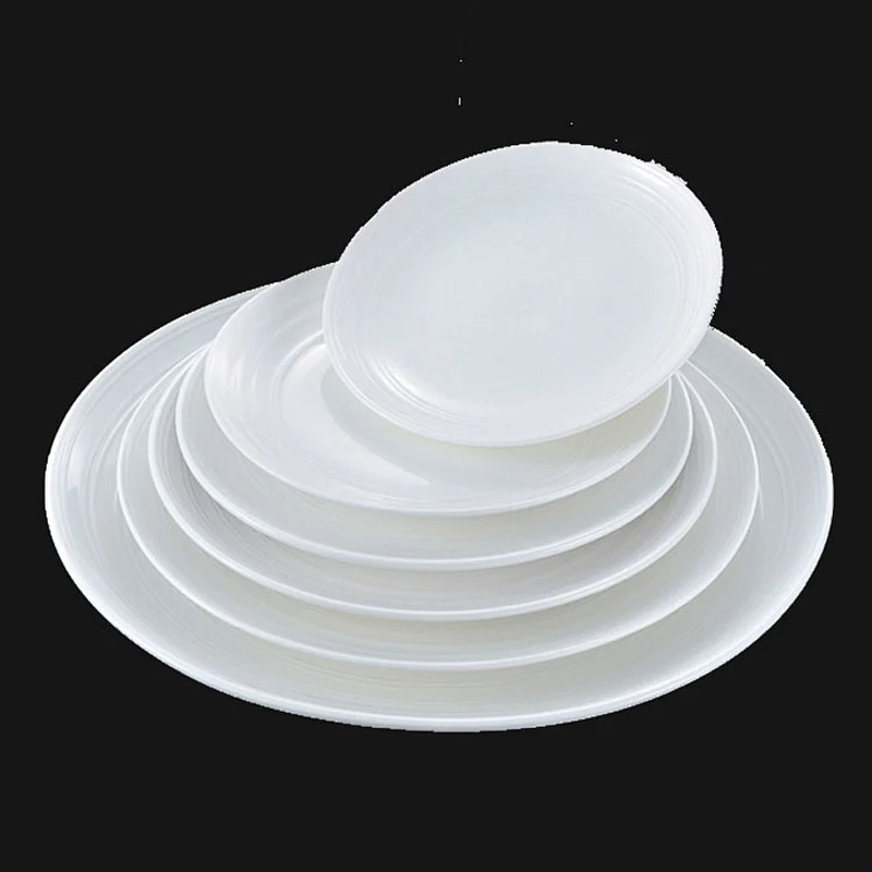 Delivery in stock ceramic round deep dinner plate manufacturer