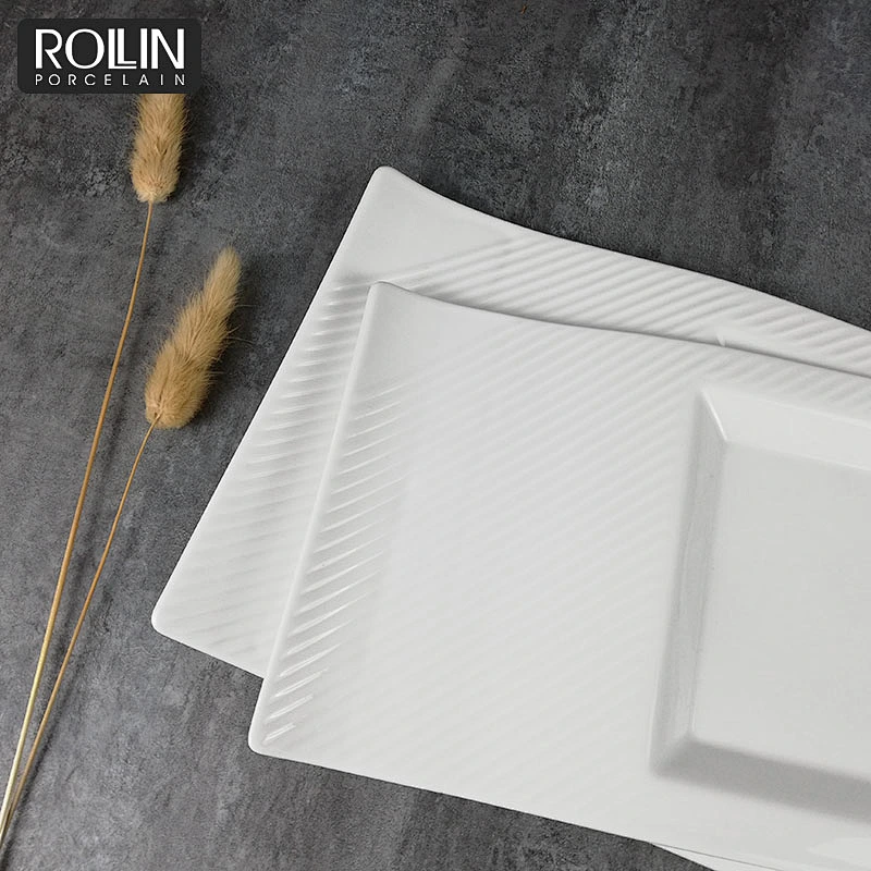 Rectangular Dessert Boat Shape Restaurant Plate
