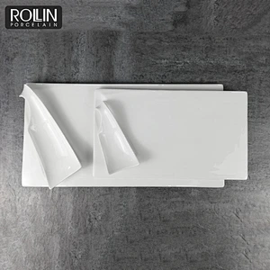 Rectangular Plate  Dishwasher Microwave Safe Tableware Sushi Plate