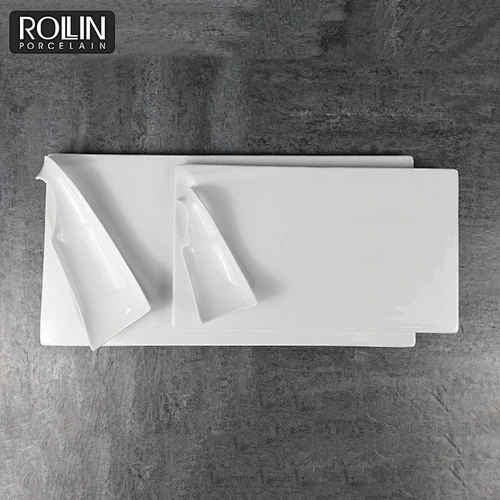 Rectangular Plate  Dishwasher Microwave Safe Tableware Sushi Plate