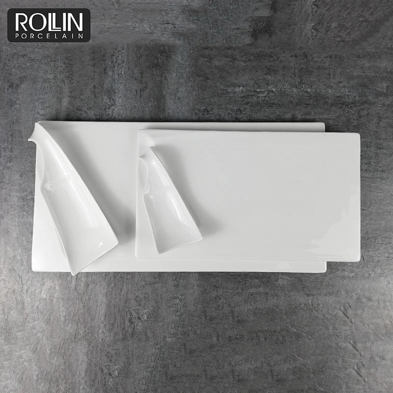 Rectangular Plate  Dishwasher Microwave Safe Tableware Sushi Plate