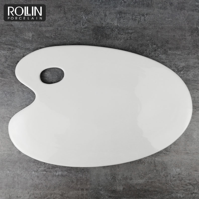white tableware porcelain plate ceramic serving plate