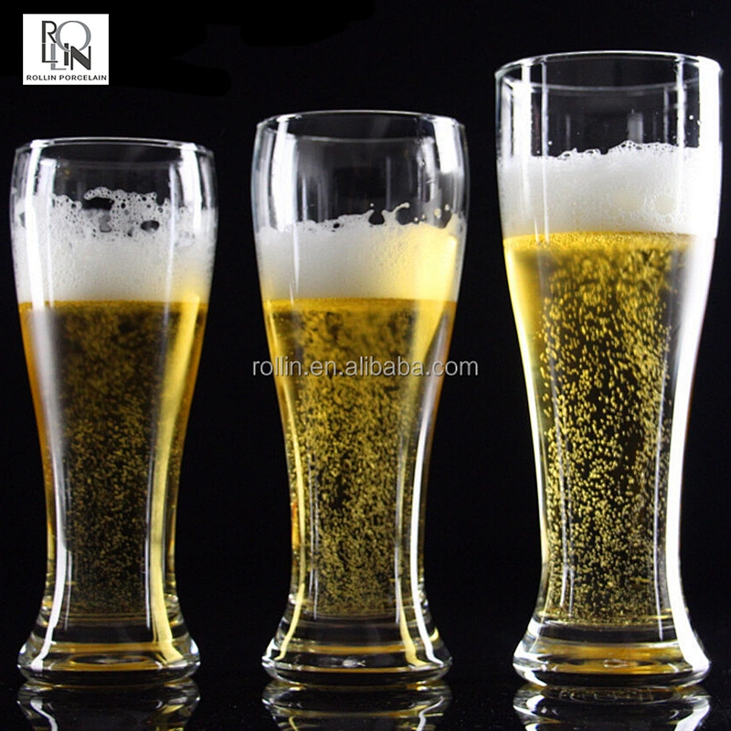 High quality 355ml, 414ml, 473ml, 600ml custom glass beer cup glass mug for beer