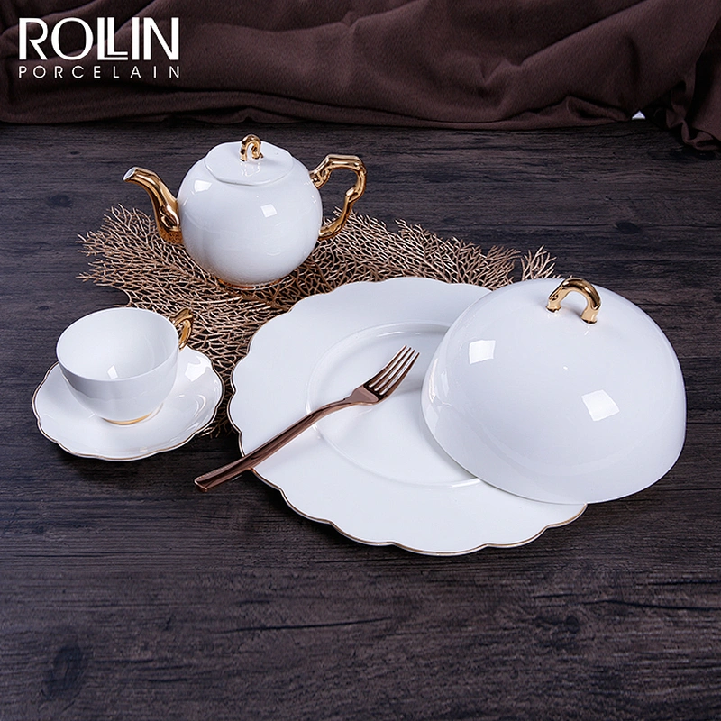 New Design Fine Bone China Plates Tableware for Hotel and Restaurant