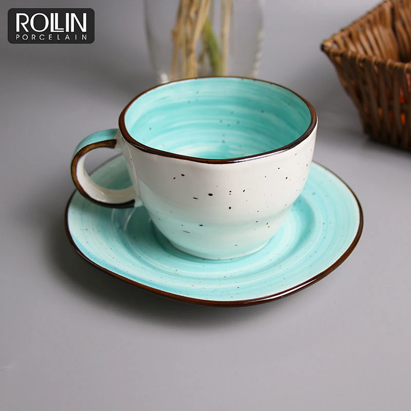 Blue dinner plates and bowl decal porcelain crackled glazed plates,wedding tableware*