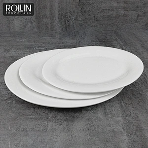 High quality popular design ceramic porcelain fish oval dinner plates