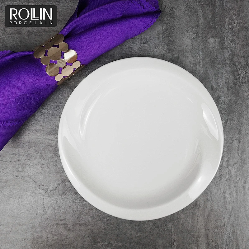 Ceramic Dinner Plate / White Porcelain Plate / Buffet Dishes Plate