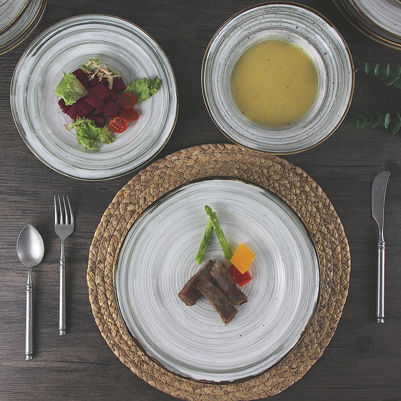 2020 Hot Sale New Design Porcelain Dinnerware Wedding Nordic Plates Set
