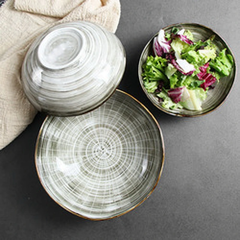 Western Annual Ring 12 piece ceramic dinner plates bowls porcelain tableware dining set