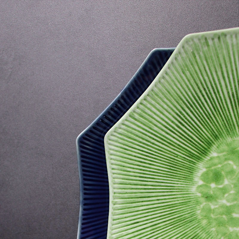 Japanese Plate Glaze Porcelain Plates Colorful Plates
