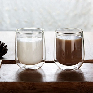 Food Safe Double Wall Pyrex Glass Latte Glass Coffee Cup Espresso cups