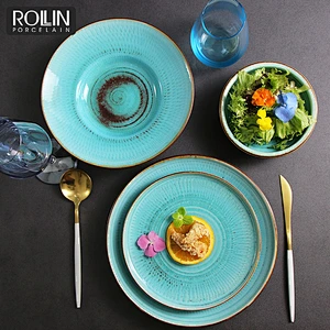 2020 Hot Sales Porcelain England Style  Deep  Soup Plates Pasta Plates for Hotel and Restaurants