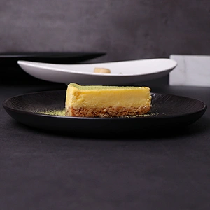 Modern Design Porcelain Dinner Plate Matte White Plate Elegant Dining Plates for Hotels