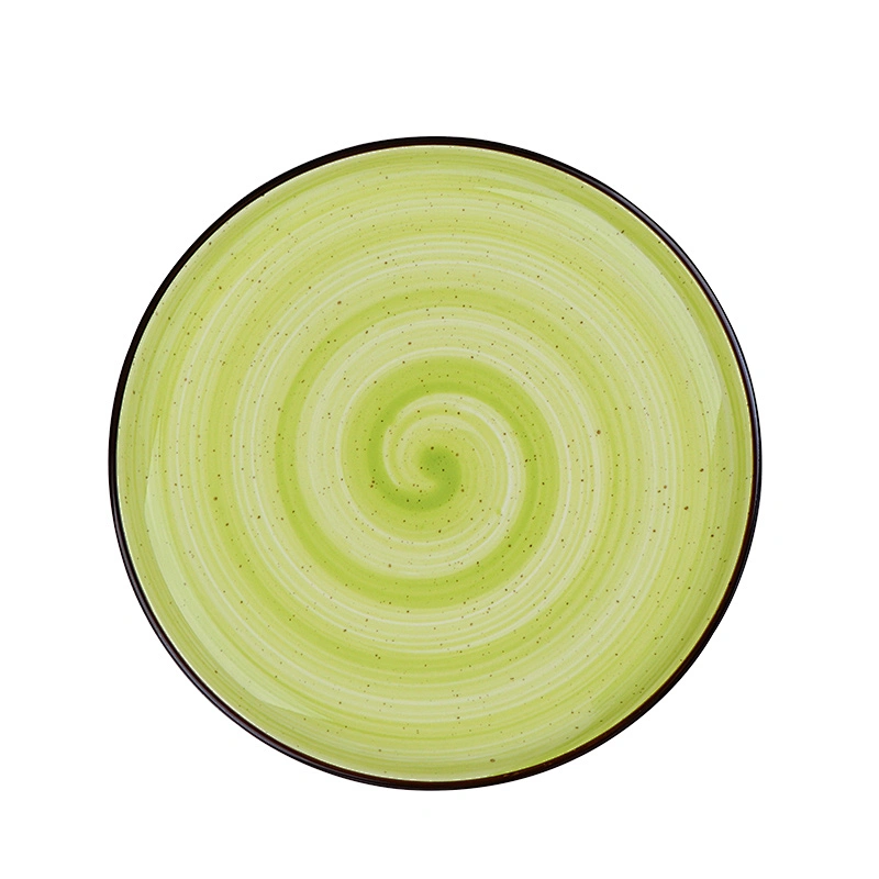 New Design Solid Color Spotted Tablewares Party Supplies Porcelain Charger Ceramic Plates