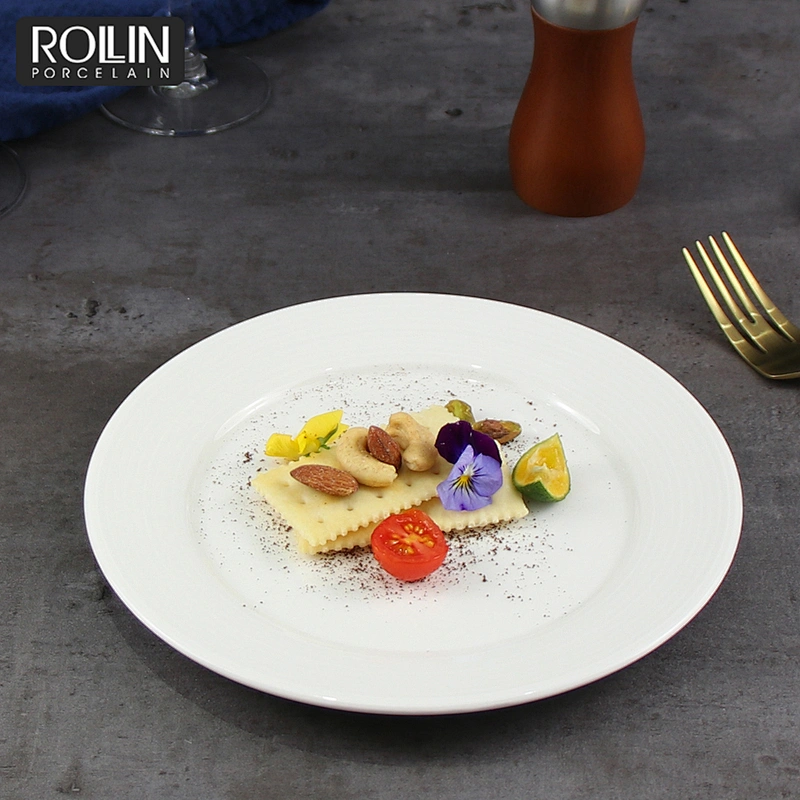 Classic Round Dinner Plate Side Plates for Hotel and Restaurant