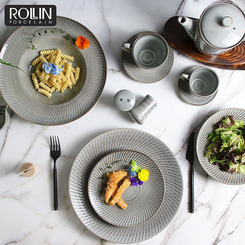 Porcelain Side Plates Dinner Plates Salad Plates for Hotel and Restaurants