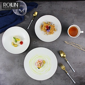 16 pcs Ceramic kitchen Dinner Dish sets Plate Rice Salad Noodles Bowl Soup Plate Set Ceramic Dinnerware dinner sets