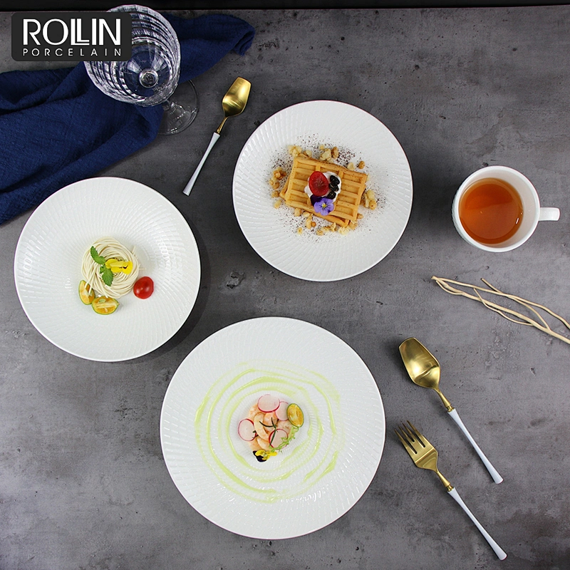 16 pcs Ceramic kitchen Dinner Dish sets Plate Rice Salad Noodles Bowl Soup Plate Set Ceramic Dinnerware dinner sets