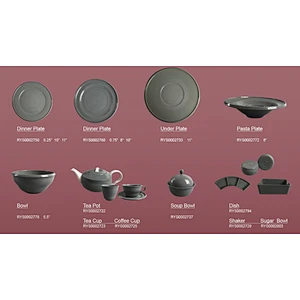 glaze dinnerware  hotel  tableware ceramic plates for restaurants