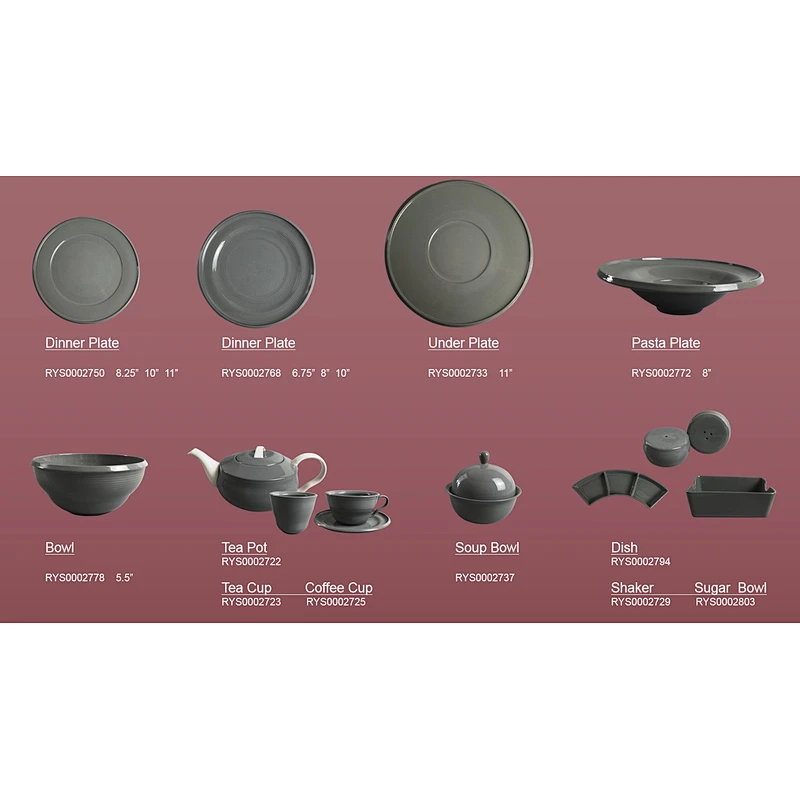 glaze dinnerware  hotel  tableware ceramic plates for restaurants