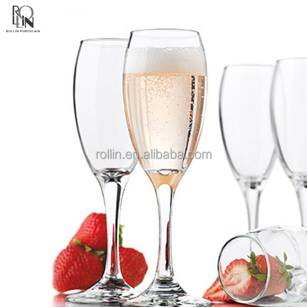 Wholesale glassware popular glass wineglass wedding champagne glass flute
