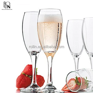 Wholesale glassware popular glass wineglass wedding champagne glass flute