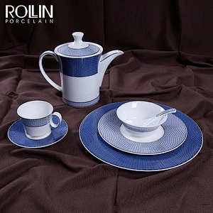 chinese porcelain ceramic tableware,chinaware dinner set,christmas  porcelain dinner sets ceramic dinner set